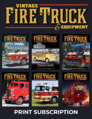 Vintage Fire Truck Print Subscription